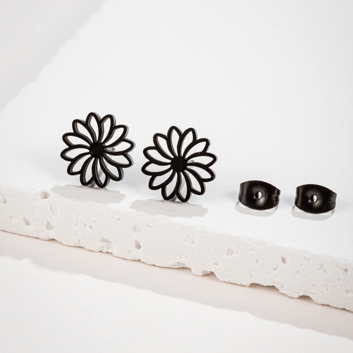 Wholesale Stainless Steel Mini Small Earrings Flower Dinosaur Halloween Skull Earrings